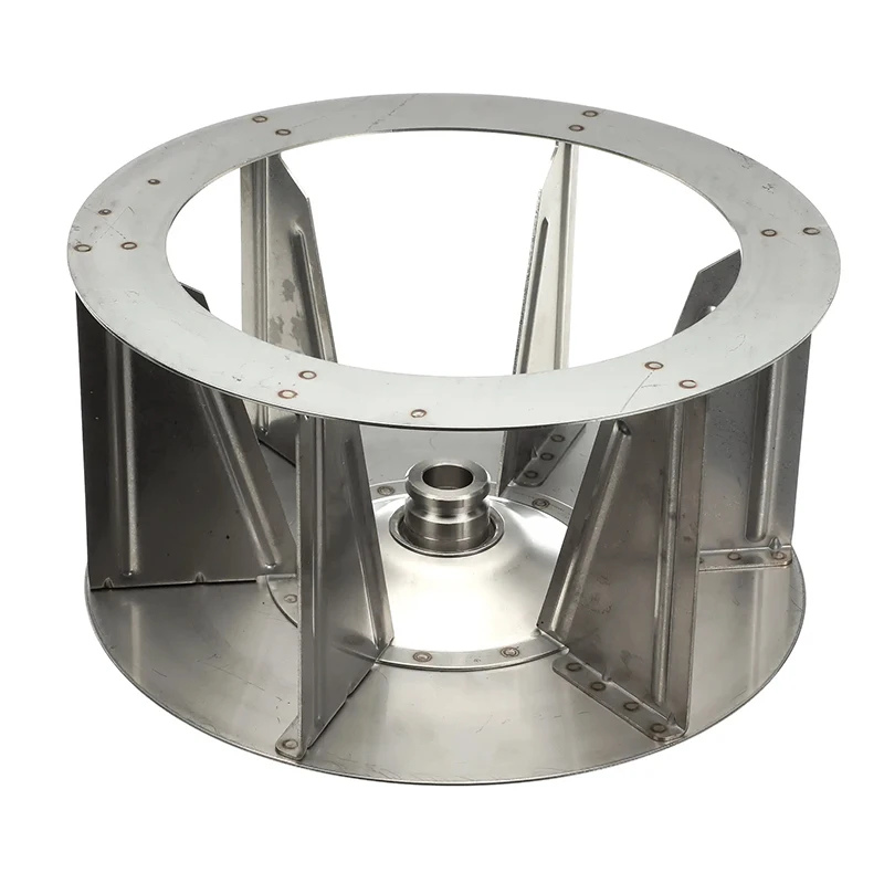 high temperature resistant centrifugal fan AC 220V 50HZ aluminum air Abb Motor Rotary Blower Impeller