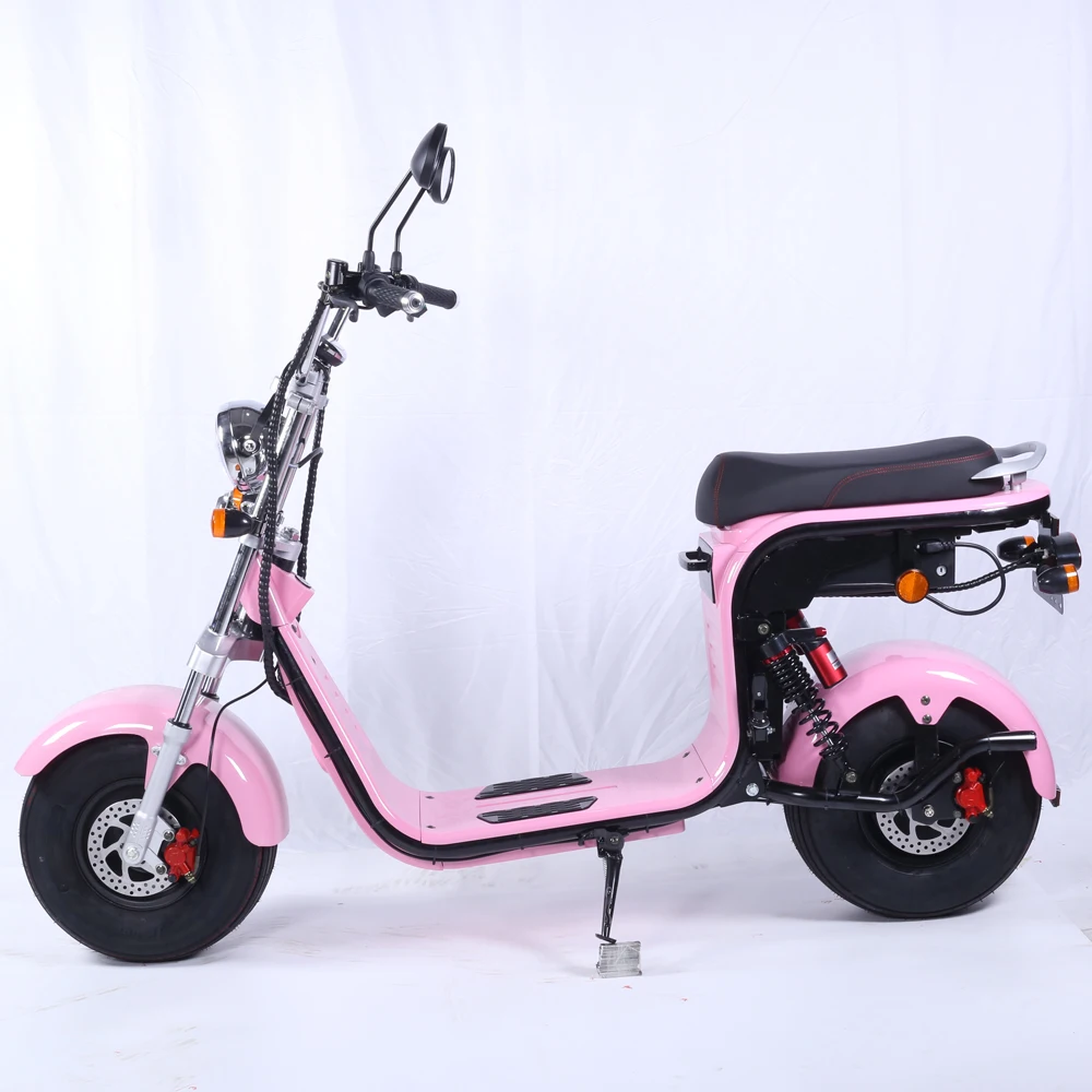 Factory Customization Popular Fat Tires Citycoco Pink Electric Scooters With GPS