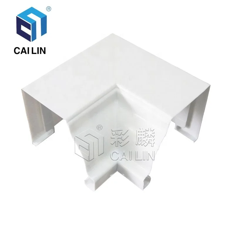 Ecuador Hot Sale 5.2 Inch 7 Inch Black White PVC Gutters Roofing Rainwater Drainage System Gutter Guard