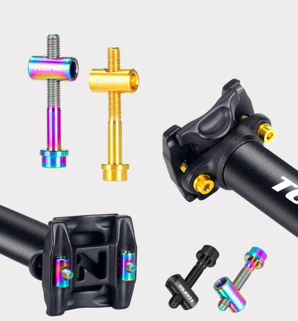 Seat post bolt titanium alloy  seat post bolt bicycle screw parts