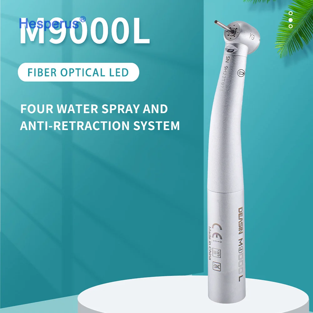 dental portable unit handpiece highspeed Turbine dental handpiece M9000L Fiber Optic led dental handpiece  For Kavo Coupling