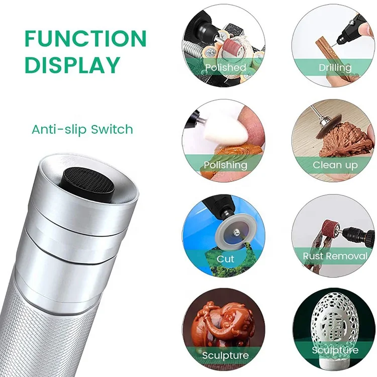 Jewelry Engraving Carving Polishing Drilling Lettering Engraving Tool Kit Engraving Pen Mini Grinder Grinding DIY Rotary Tool