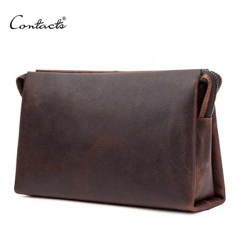 Прямая поставка, оптовая продажа, дешевая Высококачественная симпатичная косметичка из коровьей кожи с запястьем