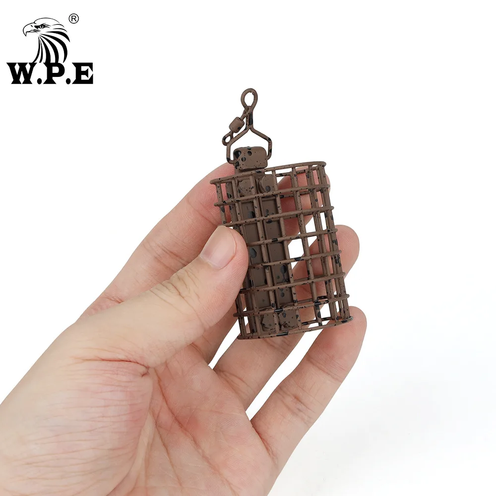 Клетка для рыбалки 20-60 г, грубая металлическая кормушка для ловли карпа