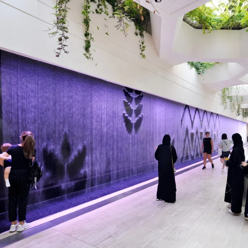 New Style Factory Custom Made Water Printing Waterfall Graphical Digital Water Curtain