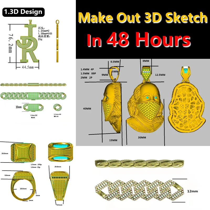 Алмазная подвеска из серебра 925 пробы с именем