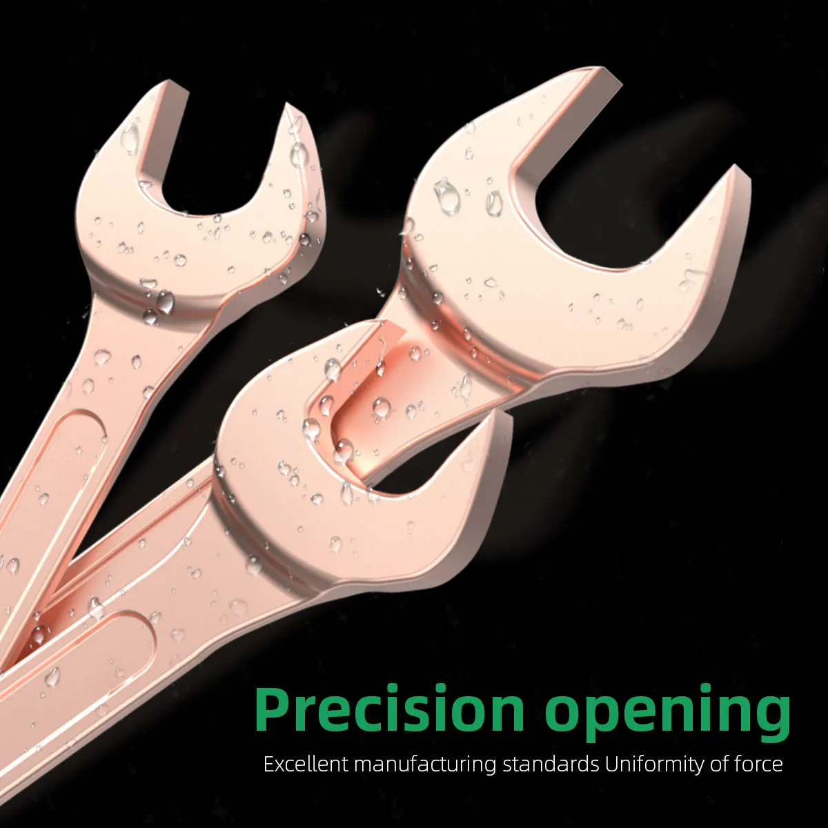 LAOA Beryllium Bronze Explosion-Proof DoublE-ended Open-End Wrench Copper Wrench Double Dull Wrench 5.5mm -85mm Optional