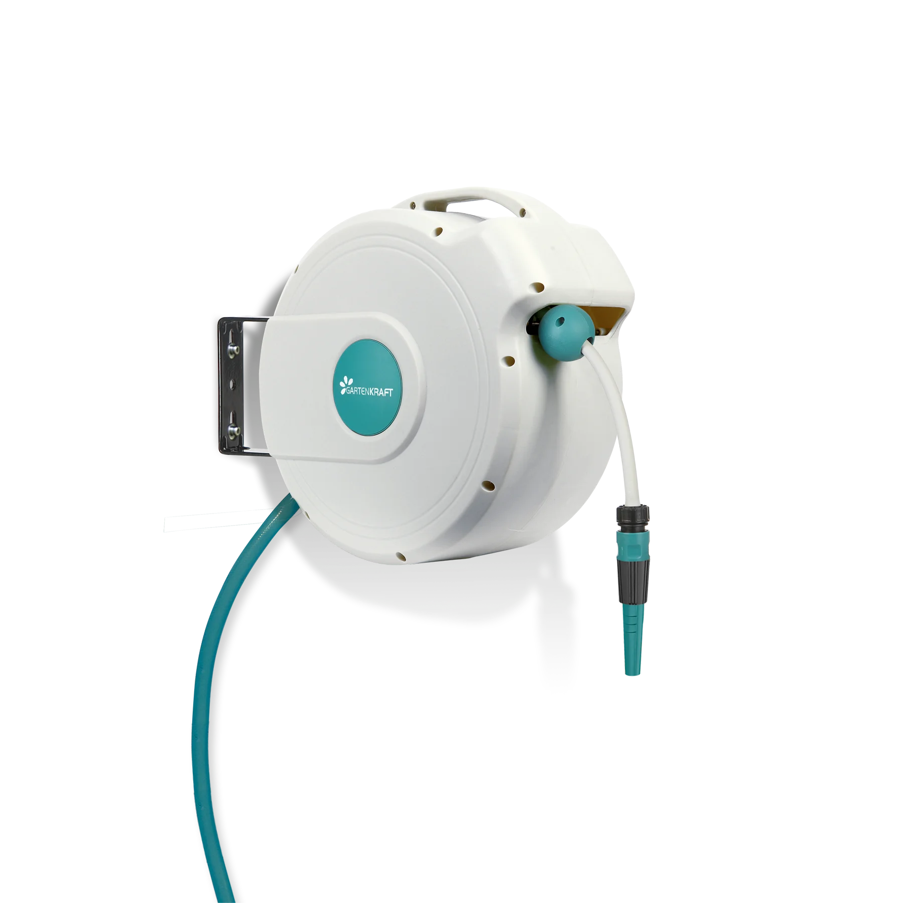 GARTENKRAFT 20M 1/2' Retractable Automatic High Quality Pvc Automatic Garden Watering Hose ReelOutdoor Hose Reel Waterring Hose