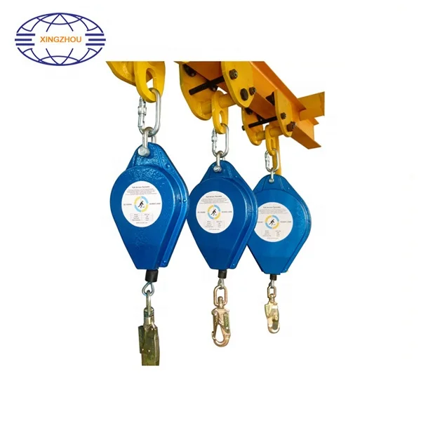 CE Certificated Safety Self Retracting Fall Arrester Retractable Lifeline