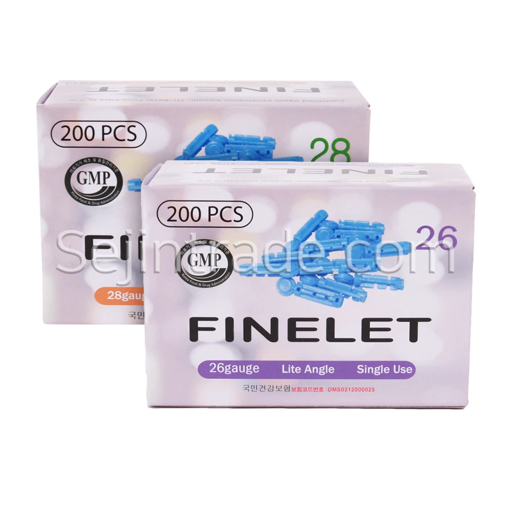 Производство крови, тонкий ланцет, иголки для пальцев, устройства для ланцета, больничная клиника здоровья тела, Сделано в Корее, стерилизация Gammaray