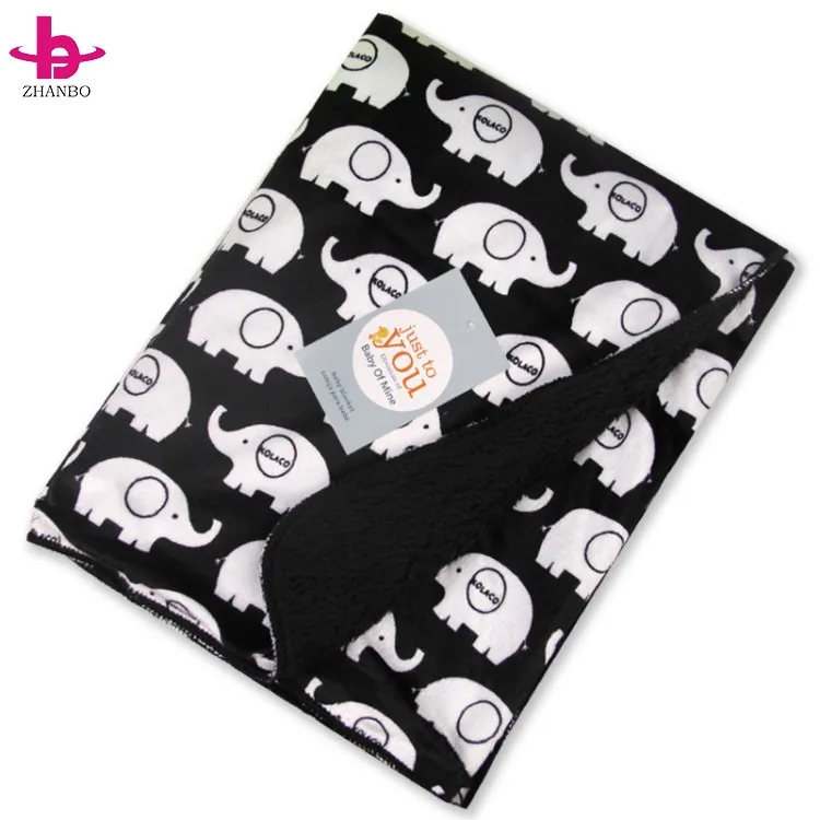 Bsci Audited Supply Factory Free Sample Super Softextile Microfiber Minky Dots Baby Blanket With Colorful Chevron