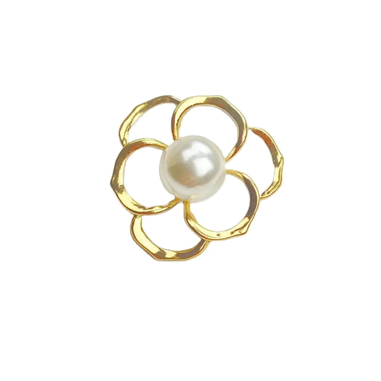 Black rose camellia new brooch