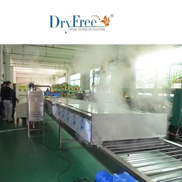 Multi Drying Line High Capacity Energy Saving Hot-Air Cycle Heat Pump Conveyor Belt Food Dryer For Factory