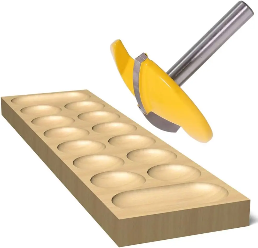 1/4 Inch Shank Horizontal Crown Router Bit for Woodworking Router Bit Trimming Straight Milling Cutter woodworking router