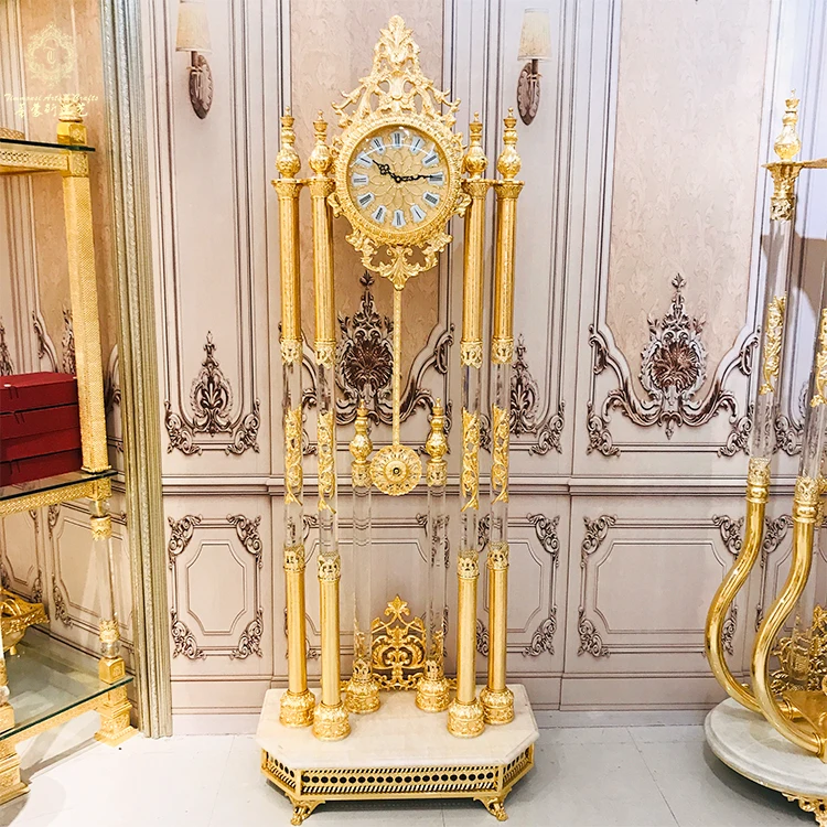 Factory Custom Design High Quality Luxury Floor Grandfather Clock For Home Decoration