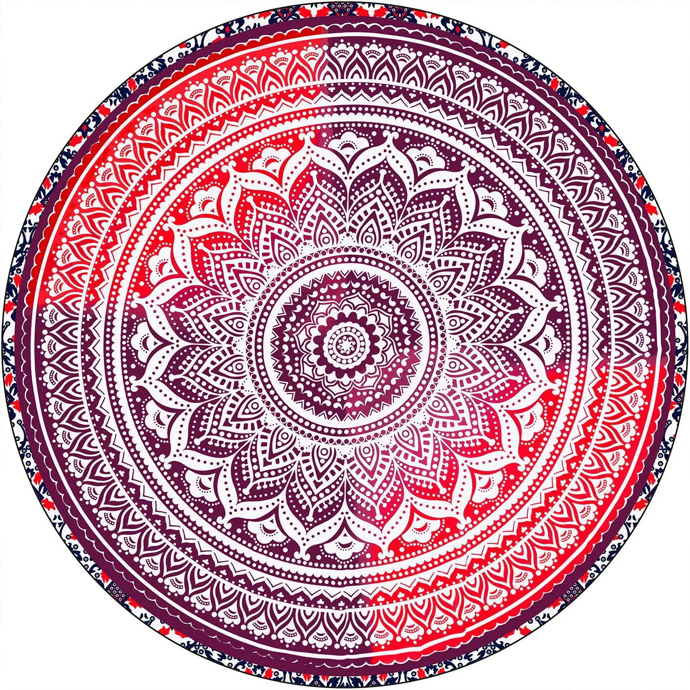 Новый женский шифоновый круглый шарф коврик для кемпинга Многофункциональный круглый Шелковый парео пляжный коврик