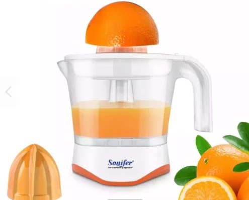 wholesale cheap home used low noise easy clean hand press plastic mini electric citrus juicer