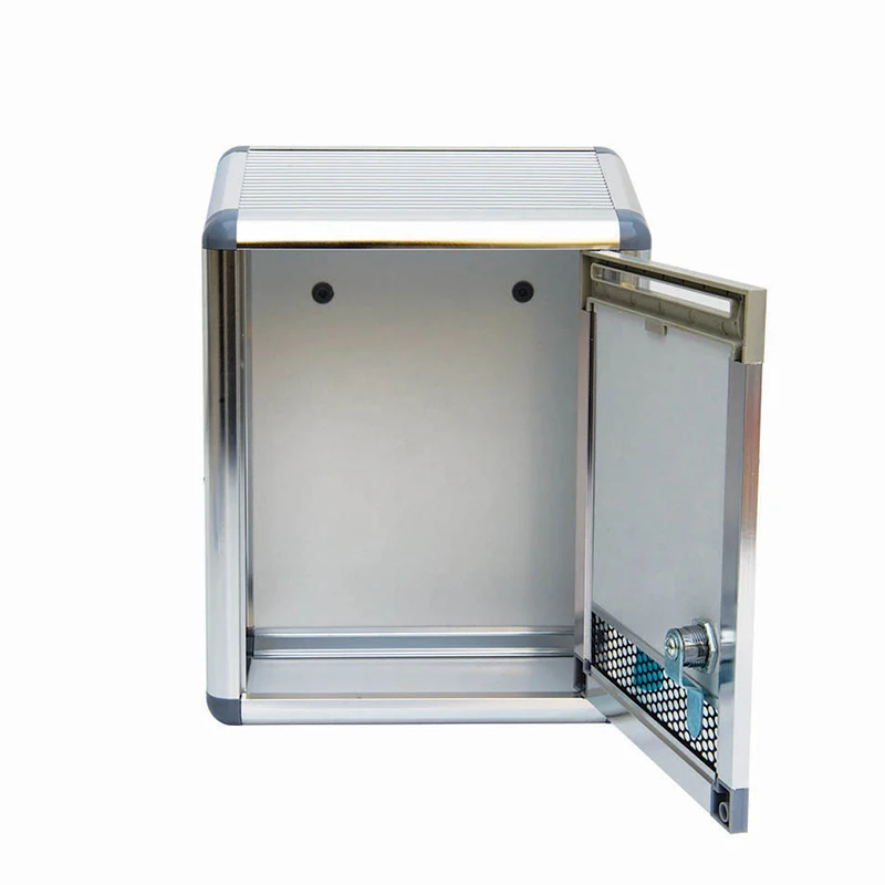 Aluminum lockable ballot box wall-mounted office suggestion box high quality complaint and suggestion box