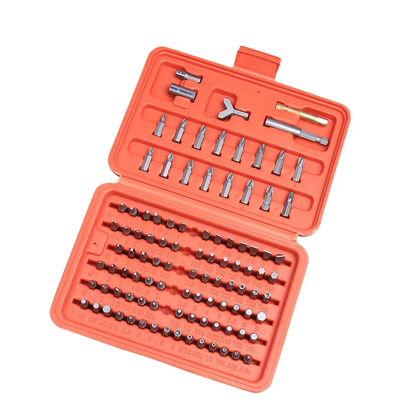 Wholesale 100pcs Torx and Security Bit Set with Ratchet screwdriver small electric portable kit multi bit screwdriver bits