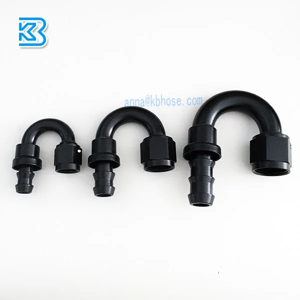 an4 an6 an8 an10 an12 an16 aluminum push on lock oil hose ends an fittings adapter