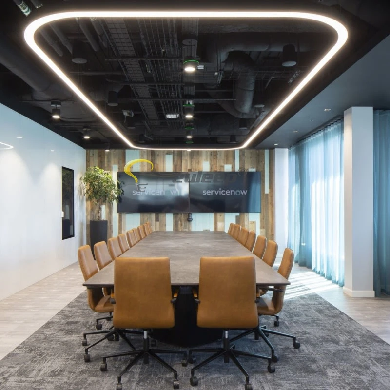 dimming 4100k rectangular shape light 4ft suspended led linear light for ceiling meeting room light