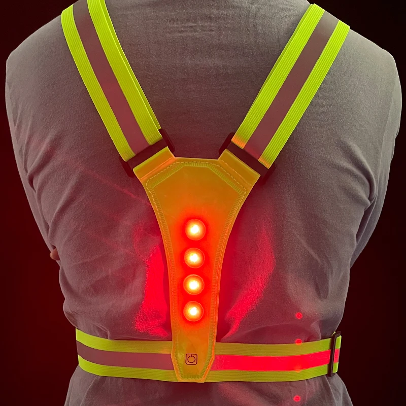 wholesale amazon hot high visibility outdoor LED reflective safety vest with logo