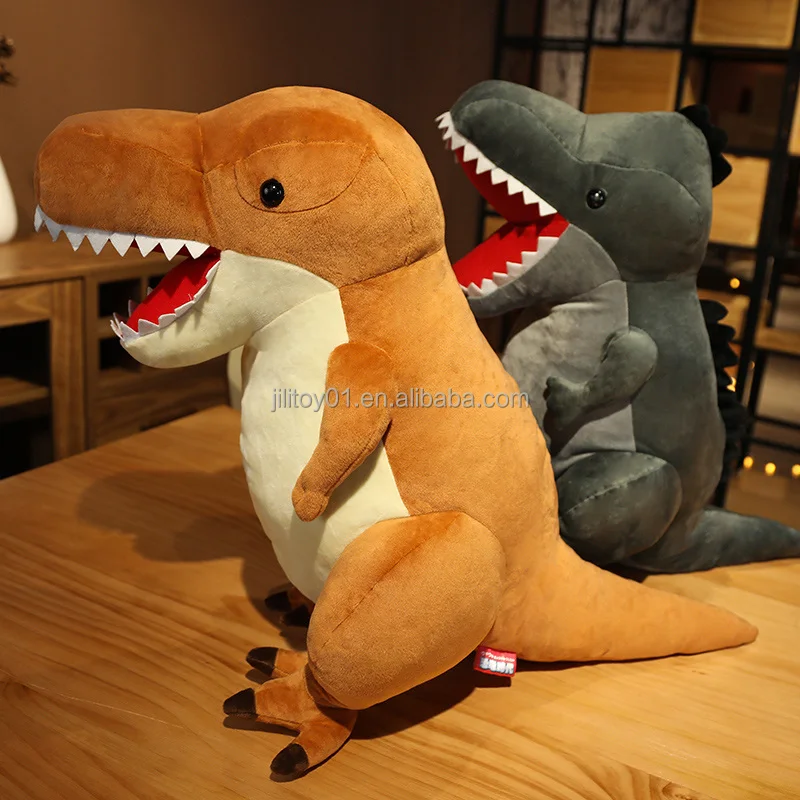 Custom Logo Stffed & Plush Toys Standing Plush Dinosaur Toys Cheaper Price Dinosaur Plush Toy Pillow