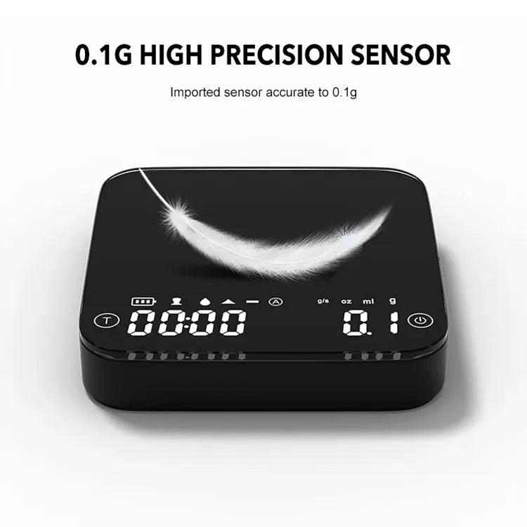 Hot Selling food Scale with Time Function with USB Charge Digital Kitchen electronic scales mini digital coffee scale machine