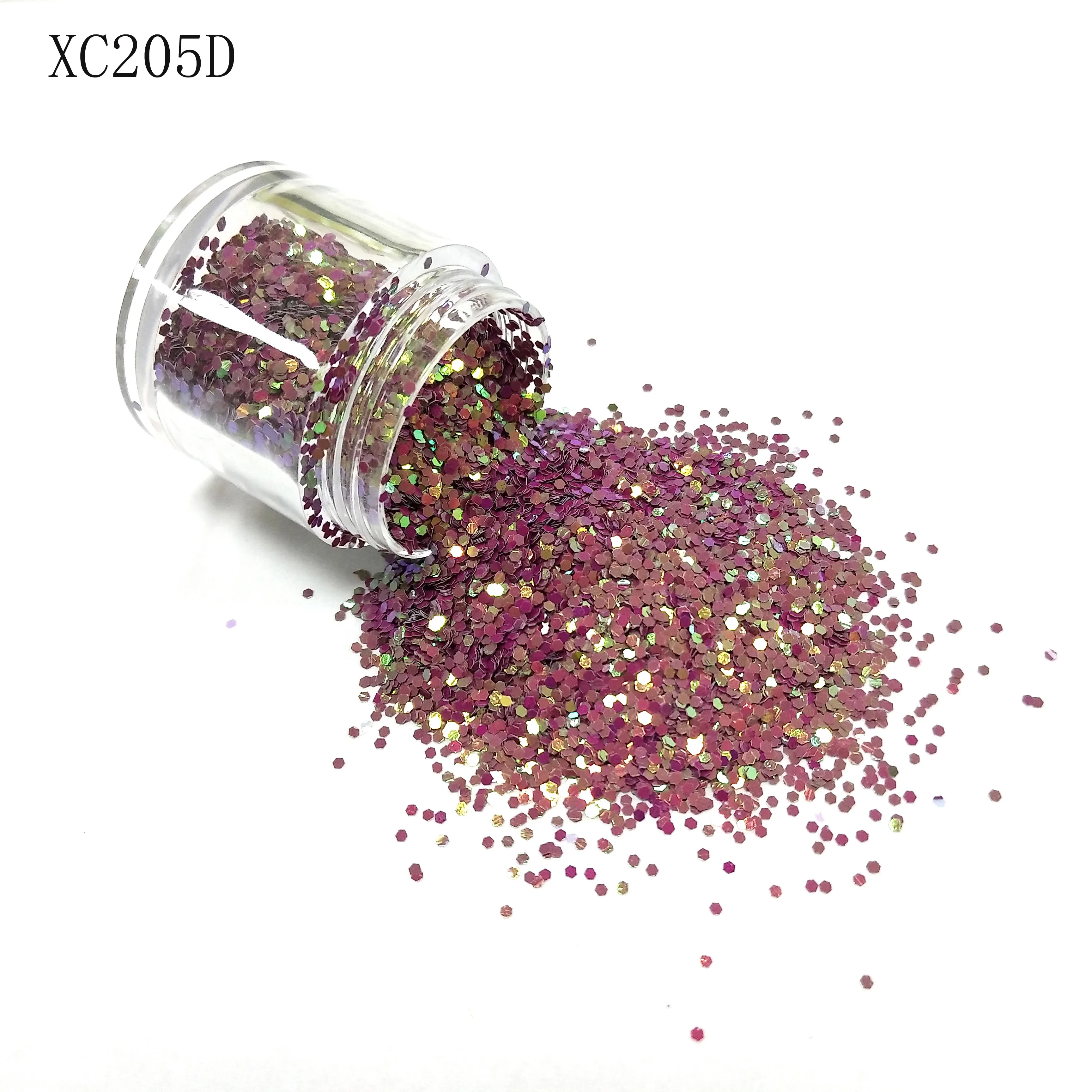 2021 Polyester Bulk Lip Gloss Hexagon Glitters, wholesale Solvent Resistant nail Paint Glitters powder
