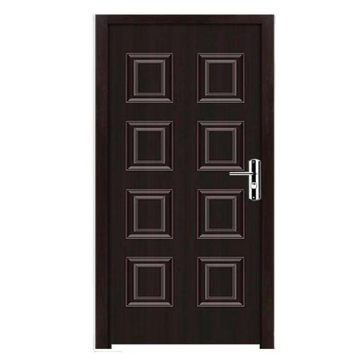 Modern Cheap Simple Stylish Bedroom Security American 8 Panel Interior Front Steel Wooden Door Designs Sunmica Prices