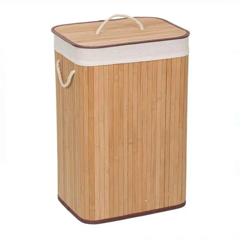 laundry basket dirty collapsible bamboo laundry hamper bag baskets for storage