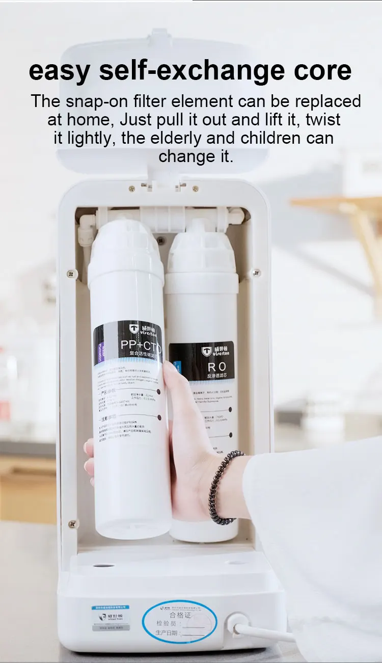 ro water purifier dispenser , tabletop hot  water dispenser portable for home