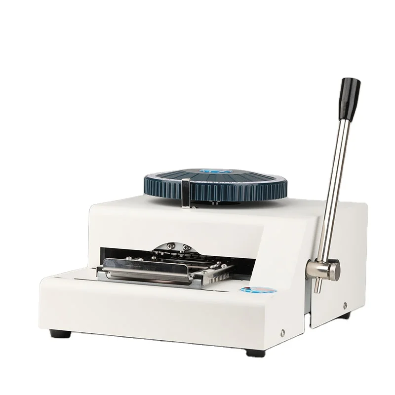 Dog Tag Stainless Steel Serial Number Embossing Machine Plastic Card Military Dog Tag Embossing Machine