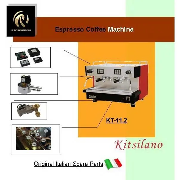 KT-11.2 Commercial 2 group espresso machine coffee machine with milk frother steamer for  Cafe Shop Coffee Maker