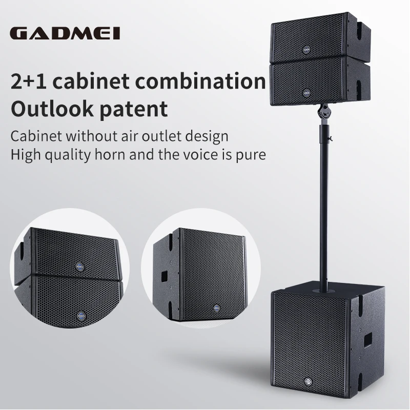 Subwoofer speaker 12 inch bass powered line array speaker pa system outdoor concert sound system