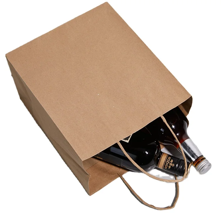 
In Stock Shenzhen Factory Wholesale Brown Kraft Paper eco Gift Packaging Bags With Handle For Shopping Garment packing bag 