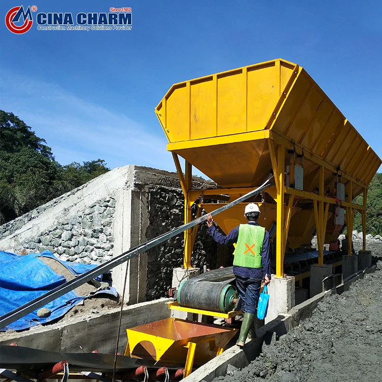China changli hzs75 portable cement mixing plant cost of concrete batching plant