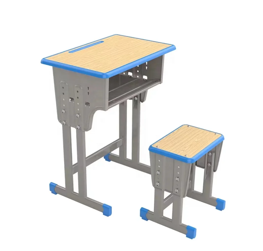 Modern Design Wood and Metal Assembly Table for Teens for School Bedroom Living Room Home Office