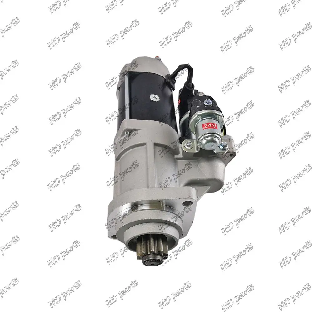 QSB6.7 R290-9 Starter Motor 24V 10T 7.5KW 4934655 4935789 5336432 128000-256 For Cummins Engine