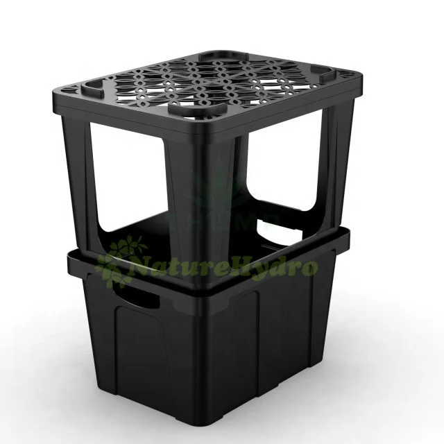 rectangular black procona florida buckets cut flower container for water storage