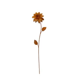 Wholesale Garden Rusty Metal Flowers and garden Decoration Ornaments Stakes Outdoor