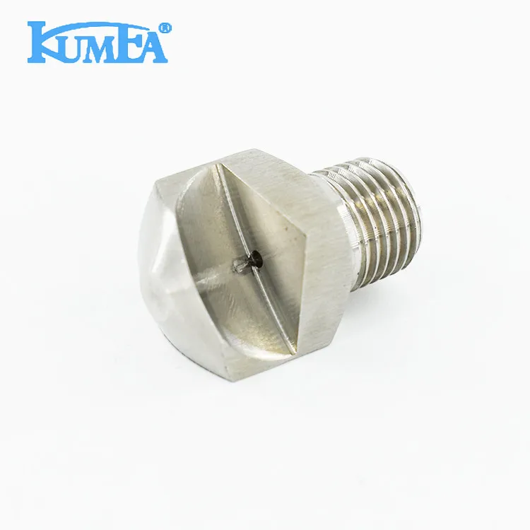 KUMEA Large size Stainless steel Water Washing Narrow Angle Spoon Deflector Jet Flat Fan Spray Nozzle