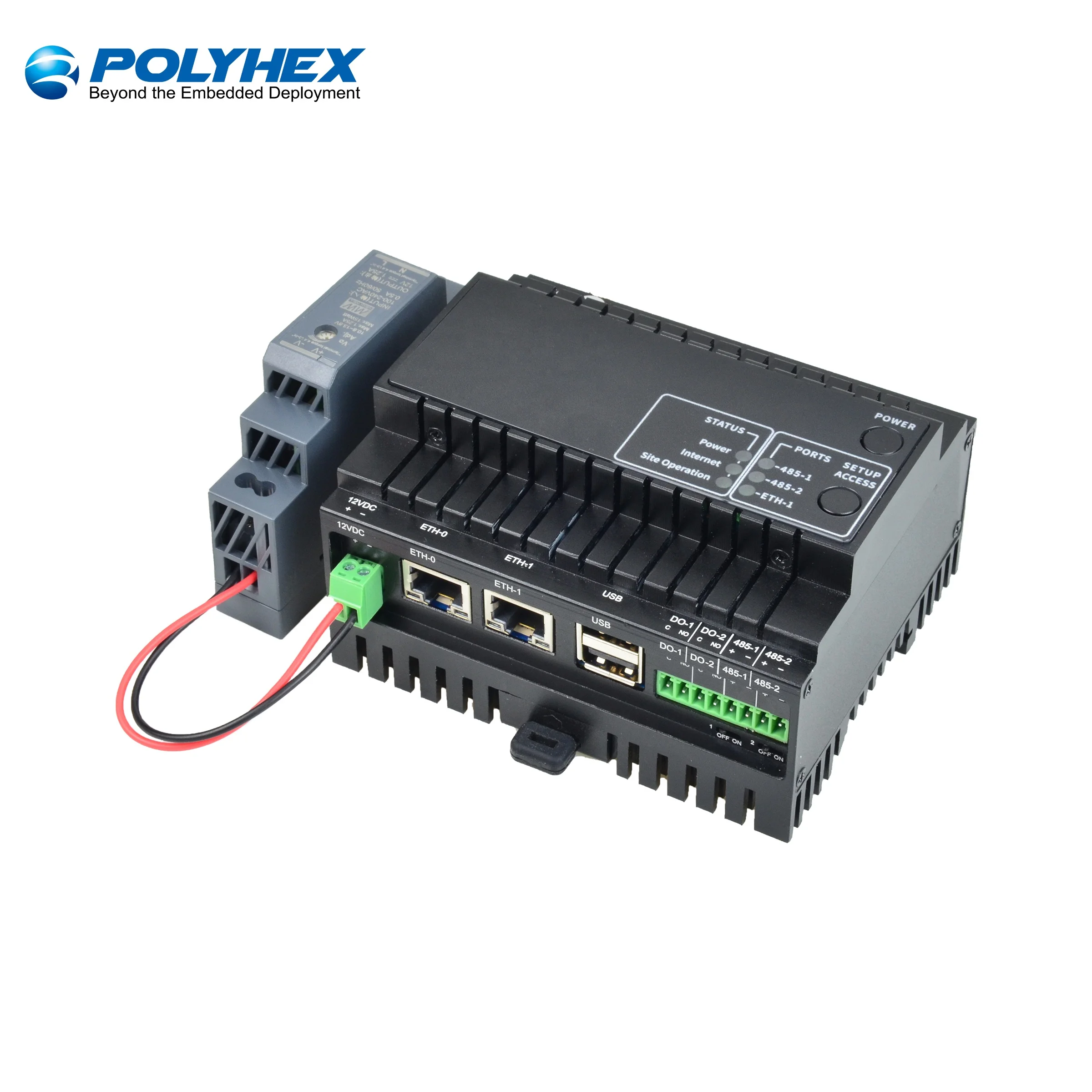 Шлюз SoC IoT N2807 с 2 сборками RS485/2 x GbE, встроенная Память DDR3L 2 Гб, безвентиляторная коробка ладони, архитектура PCX86