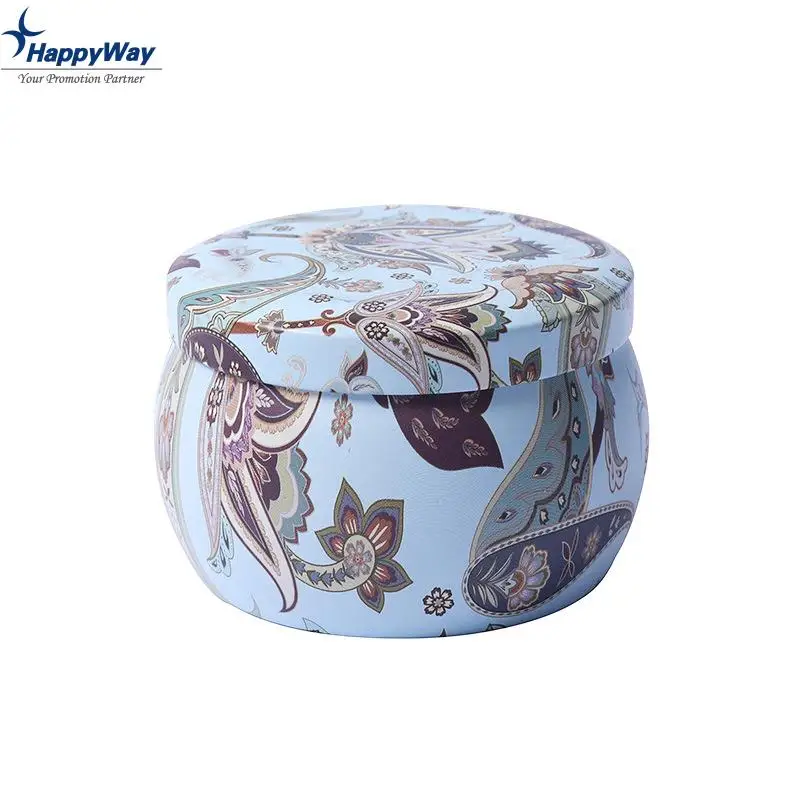 Hot Sale Candele Profumate Luxury Custom Colorful Scented Tin Candles Duftkerze Wholesale Soy Wax Scented Candles In Tin