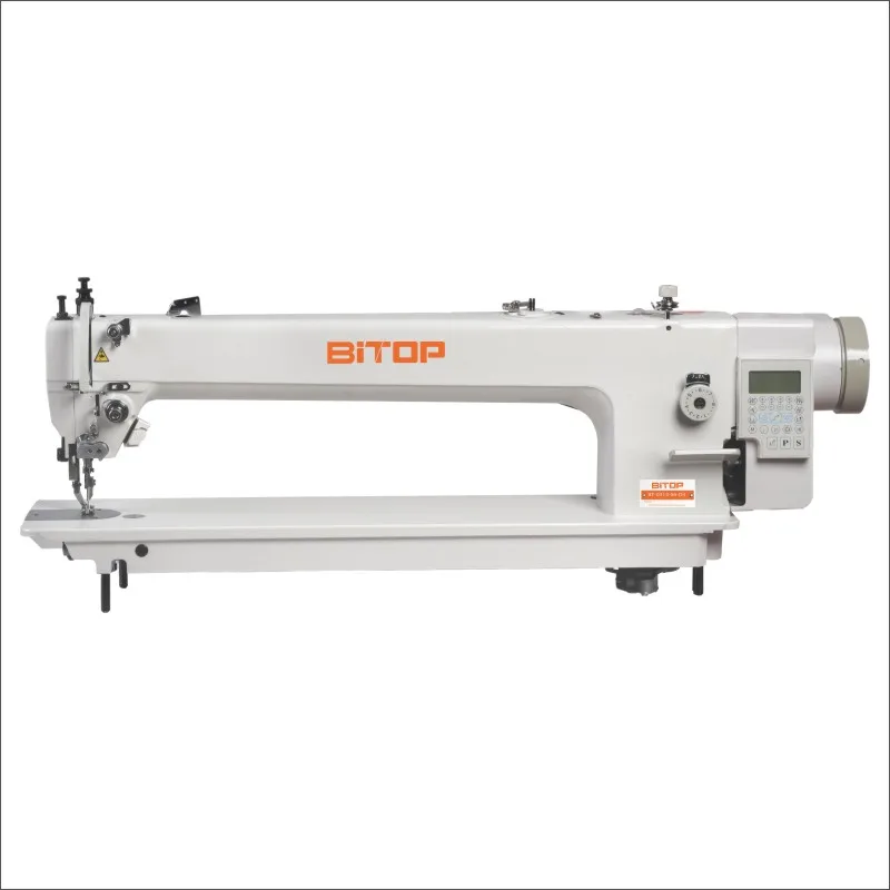 Long arm walking foot handbag lockstitch sewing machine automatic machines threading