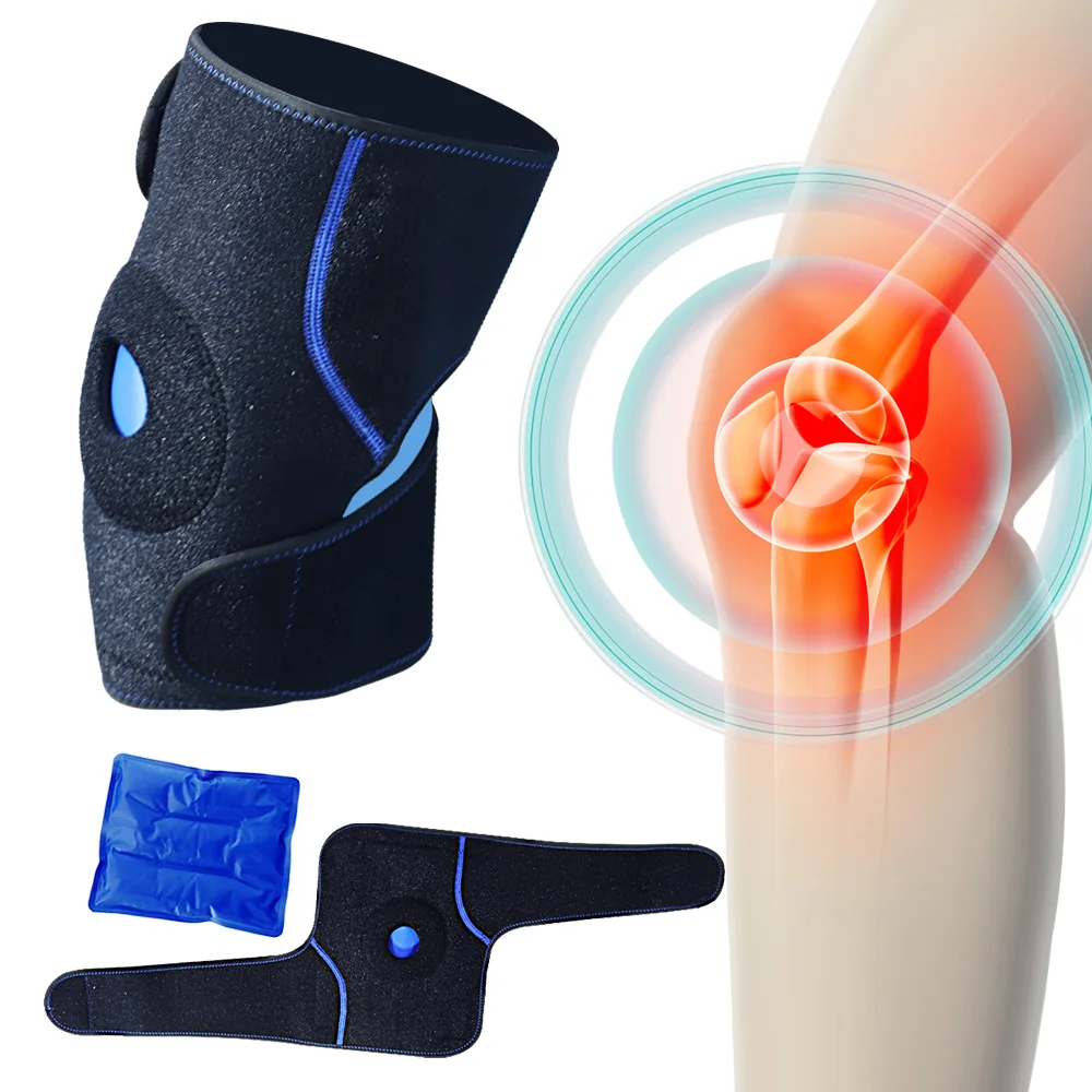 2024 Hot Selling Hot Cold Pack Dark  Reusable Microwavable Cooler Knee Gel Ice Pack Wrap Rehabilitation Therapy