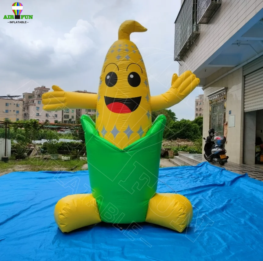Commercial inflatable giant corn balloon inflatable ground advertising decoration inflatable bouncer For Kids And Adults on sale
