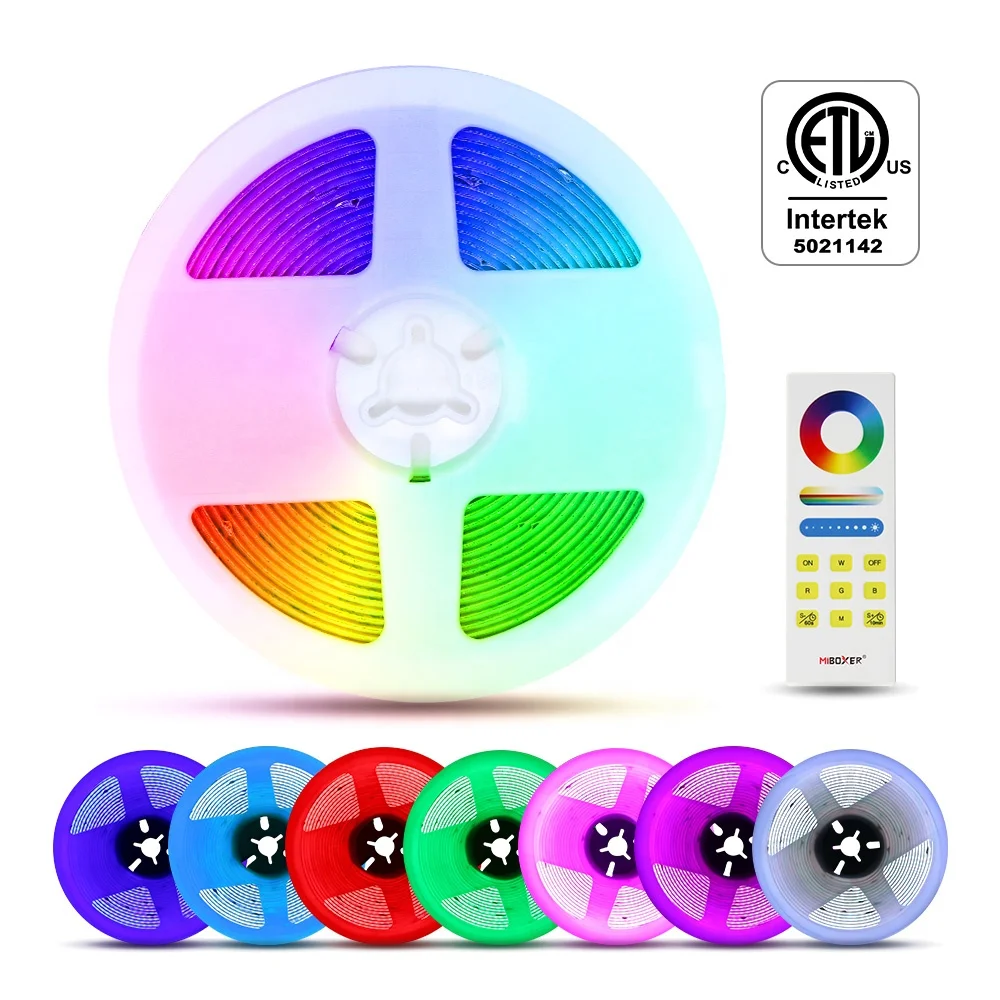 10MM PCB 480chips per meter 15W 5years warranty Festival TV backlight Decoration Wholesale RGB COB LED Strip Light