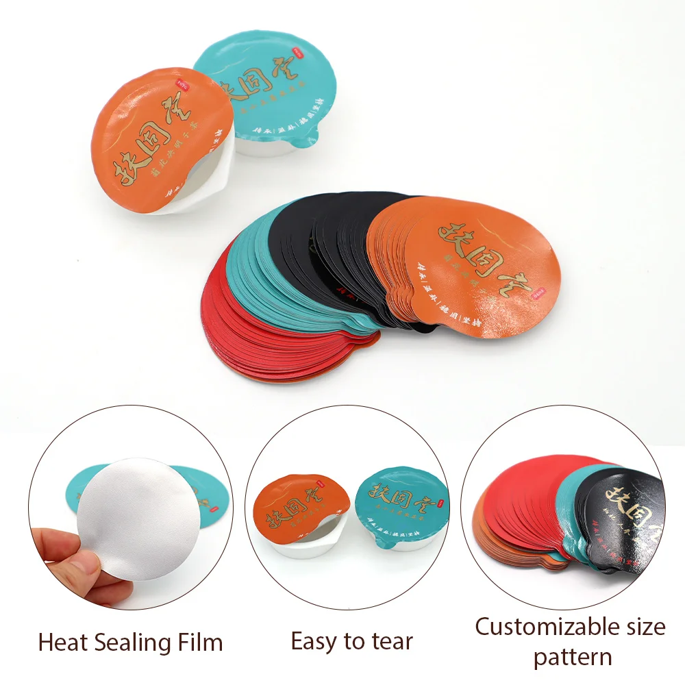 Customized Sealing Film Food Grade Sealing Easy to Tear Aluminum Foil Sealing Film for Tea