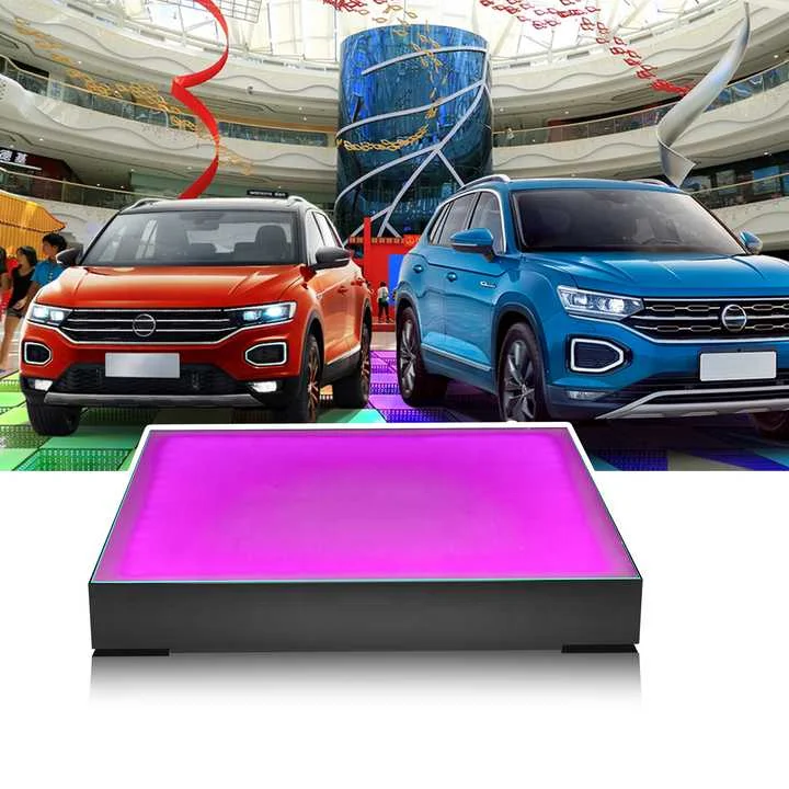 IP67 Outdoor RGB Dance Tiles Panels Portable Glass DMX RGB Color 3d Infinity Mirror Led Dance Floor
